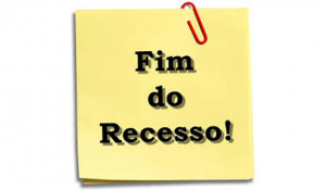 Fim do recesso parlamentar